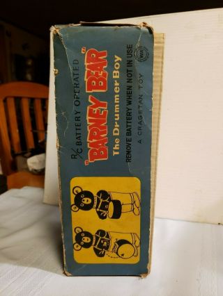 Vintage Cragstan Toy Barney Drummer Bear RC Battery Op Box Parts Repair 3