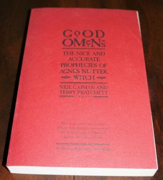 Good Omens Uncorrected Proof By Neil Gaiman & Terry Pratchett - With Letter