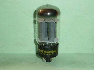 Sylvania Fat Bottle 5ar4 Gz34 Rectifier Tube,