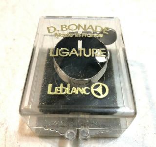 D Bonade Vintage Ligature For Bb Clarinet France Nickel S2