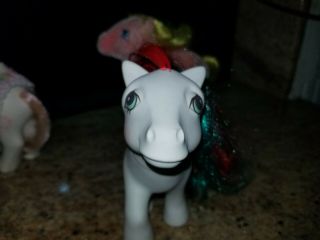 Vintage 1980 ' s My Little Pony - BRIDE,  CHRISTMAS,  PINK FUZZ,  hearts w/clothes (4) 5
