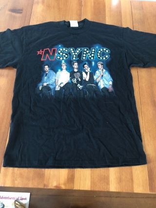 Nsync Vtg 1999 Concert Black Young Justin Timberlake X - Large T Shirt