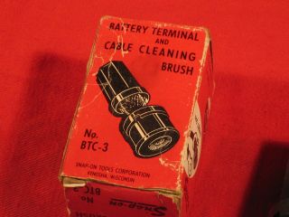 Vintage NOS Snap - on Battery Terminal Cleaner in the Box BTC - 3 5