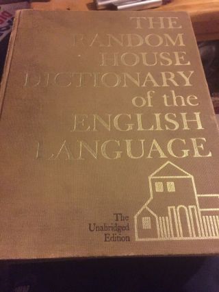 Vintage Book Random House Dictionary Of The English Language Unabridged 1967/6