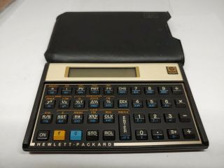 Hewlett Packard Vintage Hp 12c Financial Calculator Case