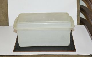 Vintage Tupperware 171 Sheer Bread Loaf Keeper W/ Dome Lid 172 Storage Box