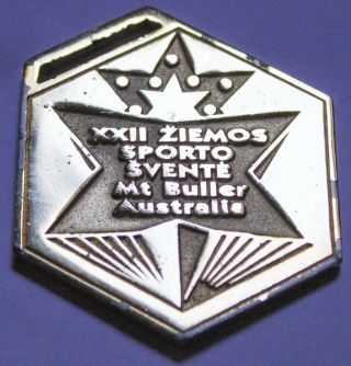 Vintage 1990 Mt Buller Xii Sporto Svente Medal