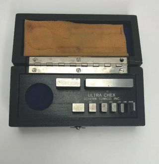 Vintage Gage Block Set,  Scherr Tumico Co. ,  8pc,  Ultra Chex Inspectoset