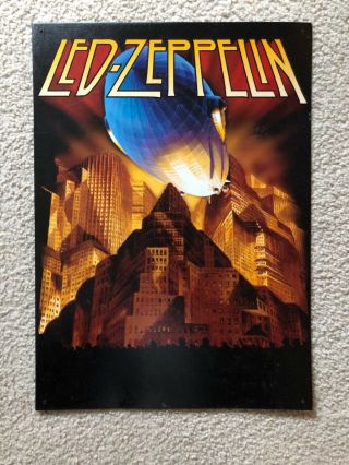 1999 Vintage Led Zeppelin Tin Poster