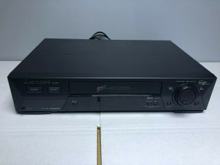 Mitsubishi Hs - U795 Vcr Plus Player Recorder - Jog/shuttle Feature - Heads Cleaned