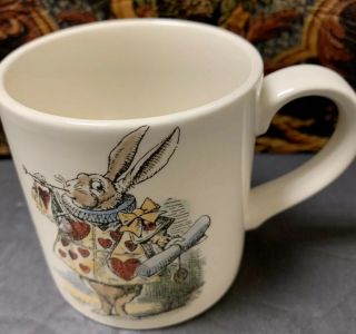 Vintage Alice In Wonderland Tea Cup Bone China England The Queen Of Hearts