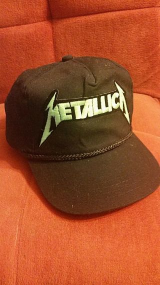 Metallica Vintage Concert Cap (from The " 1989.  And Justice For All Tour ")