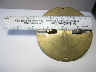 Vintage Large Brass Faceplate With 2 Clamps,  Watchmakers Lathe Tool.
