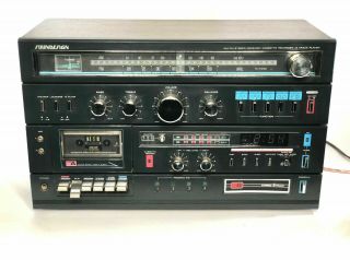 Vintage Soundesign 5958 Am Fm Stereo Receiver Cassette Recorder 8 Track Player