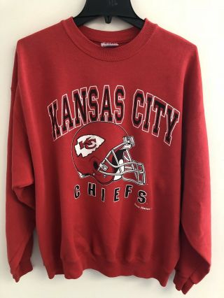 Vintage 90’s Kansas City Chiefs Crewneck Sweatshirt Men 
