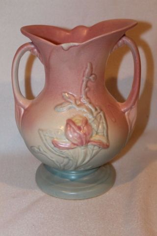 Vintage Hull Pottery Magnolia Vase 3 - 8 1/2 - Vgc