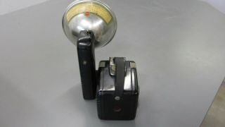 Kodak Brownie Hawkeye Flash 1950 ' s Vintage Box Camera - with Detachable Flash 3