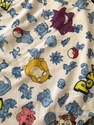 Vintage 1995 Pokemon Kids Teen Blanket 54 x 30 Inches Pikachu Charmander Ivysaur 5