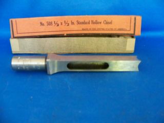 Vintage Delta ½” Standard Hollow Chisel No.  508 Made In U.  S.  A.