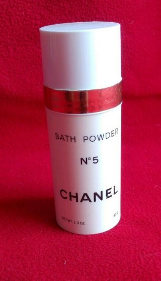 Vintage Chanel Vintage No 5 Bath Powder 37g Shaker Bottle Opened But Full