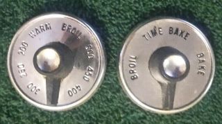 Vintage Ge Hotpoint Oven Knobs (set Of Two) 462a143 G1 462a145gr