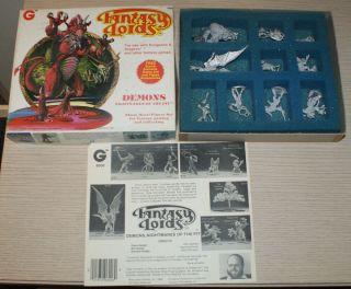 Grenadier Games Vintage Fantasy Lords Demons 25mm Figure Set Mib 6006 From 1984