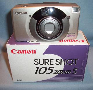 Canon Sure Shot 105 Zoom S 35mm Film Point Shoot Autofocus Flash Photo Camera
