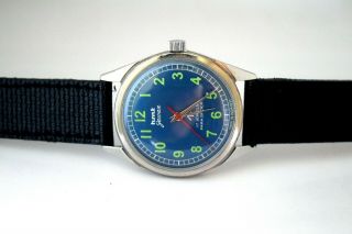 Hmt Jawan Blue Dial Vintage 17 Jewels Gorgeous Men ' s Wrist Watch 4