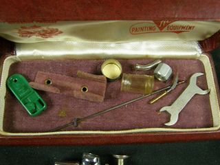 Vintage Paasche Painting Type V jr.  Airbrush & attachments in case 2