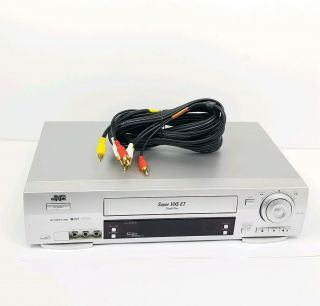 Jvc Vhs Et Vcr Video Cassette Recorder Player Hr - S3910u With Rca Cable