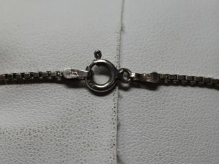 Vintage Sterling Silver Crucifix Cross Pendant Necklace 18” 4