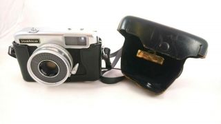Vintage Yashica Ez Matic Camera W/ 37mm Lens & Leather Case