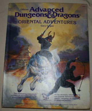 Vintage Advanced Dungeons & Dragons Oriental Adventures Book 1985 2018