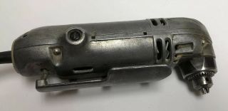 Black & Decker 1/4” Heavy Duty Shorty Drill Right Angle 1065 Vtg Electric Tool