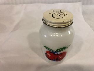 Vintage Anchor Hocking White Milk Glass Shaker (ke756)