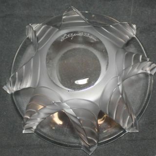 Vintage Signed Lalique France Crystal small dish 2