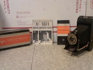 Agfa Ansco Pd 16 Readyset Holding Camera With Box And Instructions