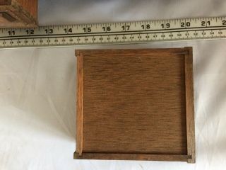 Vintage Wooden Cabinet Style Jewelry Box 9 drawers 5