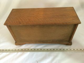Vintage Wooden Cabinet Style Jewelry Box 9 drawers 7