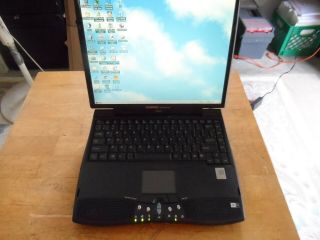 Vintage Compaq 1600s Laptop Windows 98 Amd - K6 3d Processor 64 Ram 32 Bit