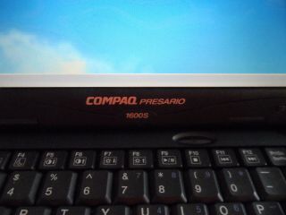 VINTAGE COMPAQ 1600S LAPTOP WINDOWS 98 AMD - K6 3D PROCESSOR 64 RAM 32 BIT 3