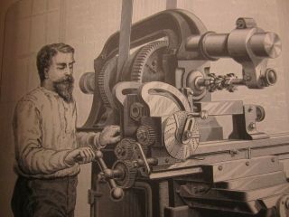 Applied Mechanics Mechanical Engineering Leather Victorian Age Illustration 1883