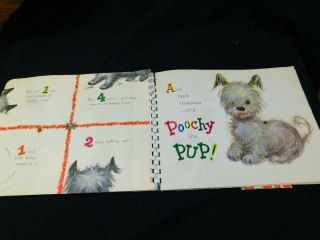 Vintage 1950 ' s POOCHY THE CHRISTMAS PUP Pop Up Christmas Book by Beth Vardon 4