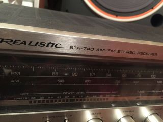 REALISTIC STA - 740 STEREO FM/AM RECEIVER AMPLIFIER,  TUNER ALL IN ONE, 2