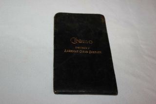 Vintage Leather Cremo Pocket Cigar Pouch Holder Travel Protector