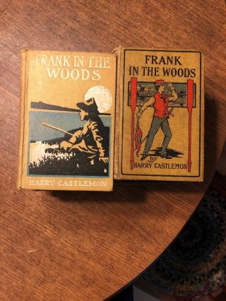 Antique 125 Yr Old Frank In The Woods Harry Castlemon 8 Book Set