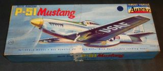 Vintage Aurora North American P - 51 Mustang Model Kit