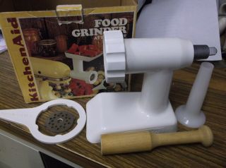 Vintage Kitchenaid Food Grinder Attachment Model Fg - A & Sausage Tube