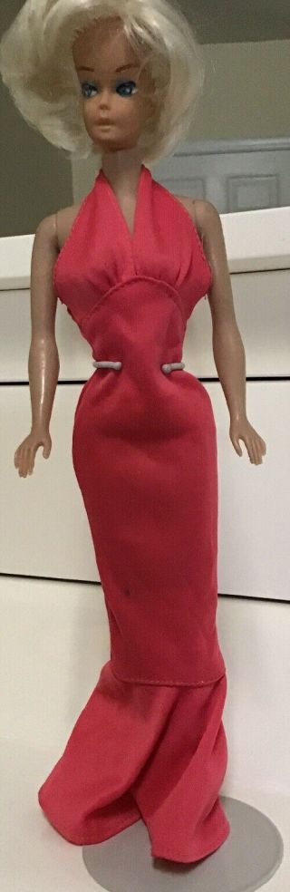 Vtg Barbie Clone Doll,  Platinum Blonde,  1960’s,  Hhong Kong