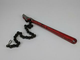 Ridgid C - 12 Chain Pipe Wrench 12 " Long - Vintage Rigid B - 1 - 5